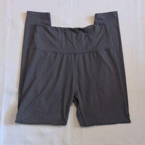 Gray High-Waisted Leggings